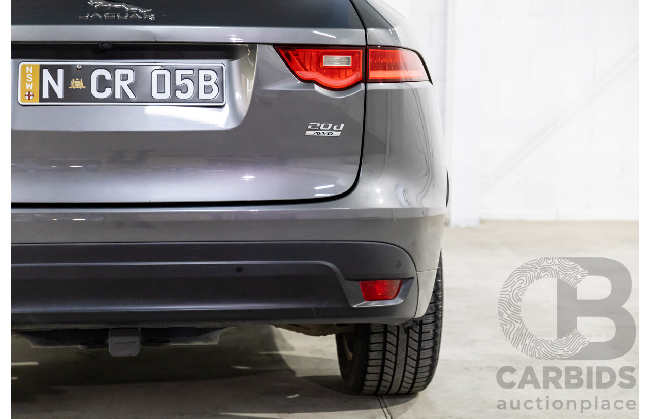 11/2016 Jaguar F-Pace 20d R-Sport (AWD) 4d Wagon Corris Grey Metallic Turbo Diesel 2.0L