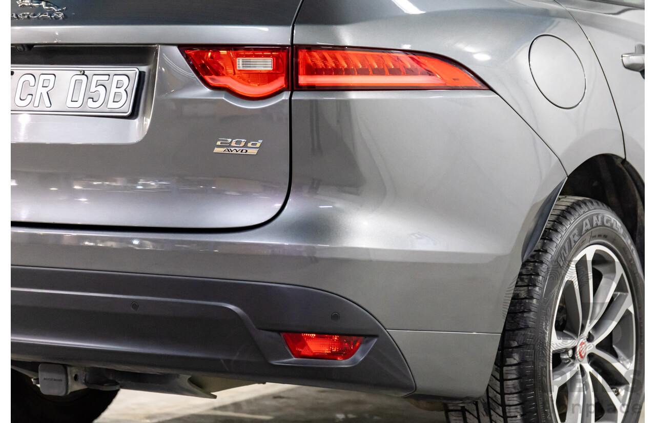 11/2016 Jaguar F-Pace 20d R-Sport (AWD) 4d Wagon Corris Grey Metallic Turbo Diesel 2.0L