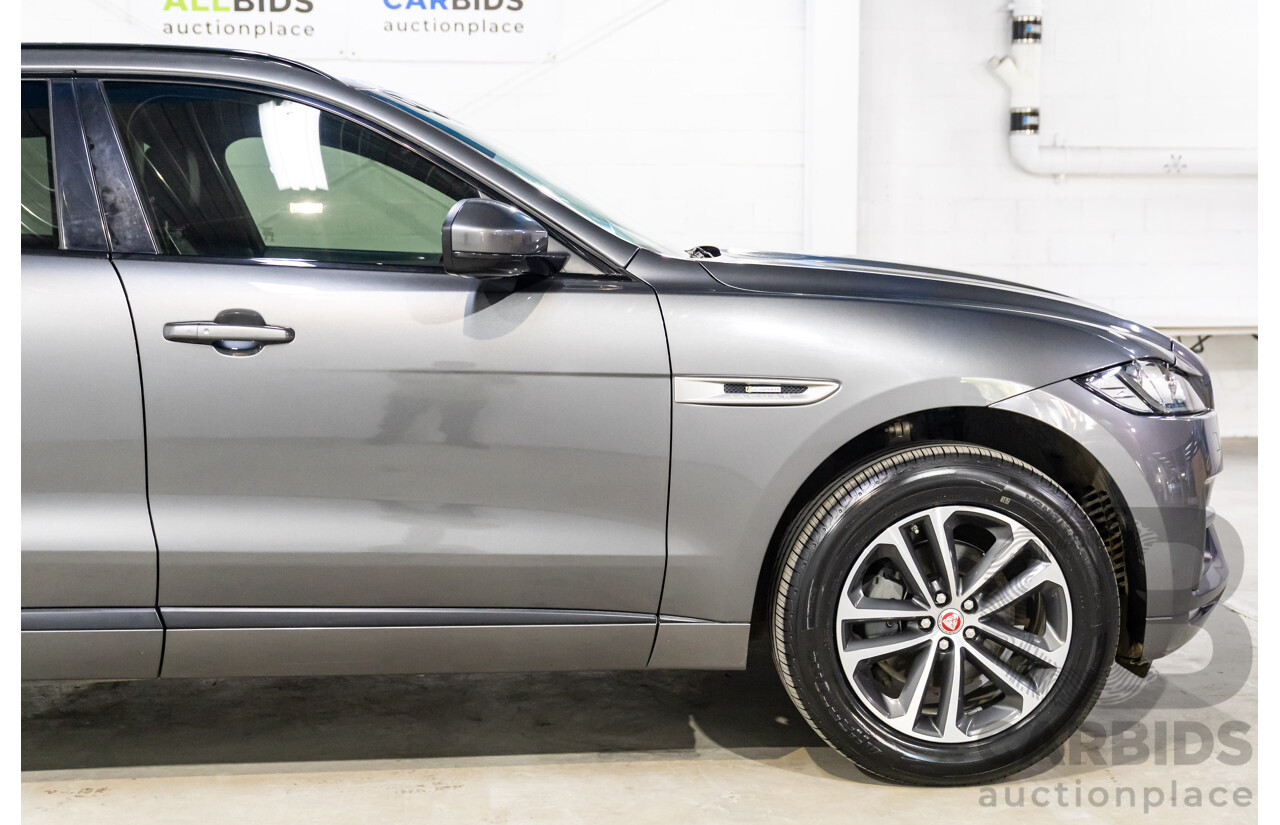 11/2016 Jaguar F-Pace 20d R-Sport (AWD) 4d Wagon Corris Grey Metallic Turbo Diesel 2.0L