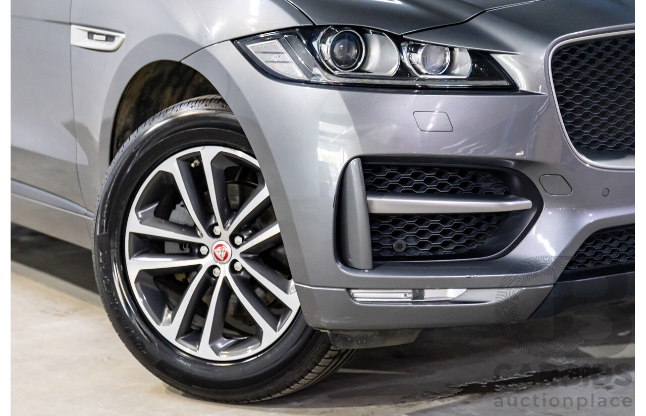 11/2016 Jaguar F-Pace 20d R-Sport (AWD) 4d Wagon Corris Grey Metallic Turbo Diesel 2.0L