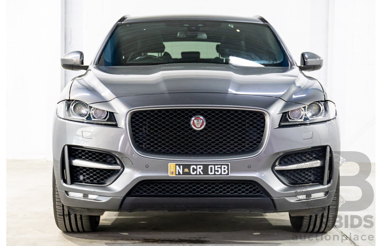 11/2016 Jaguar F-Pace 20d R-Sport (AWD) 4d Wagon Corris Grey Metallic Turbo Diesel 2.0L