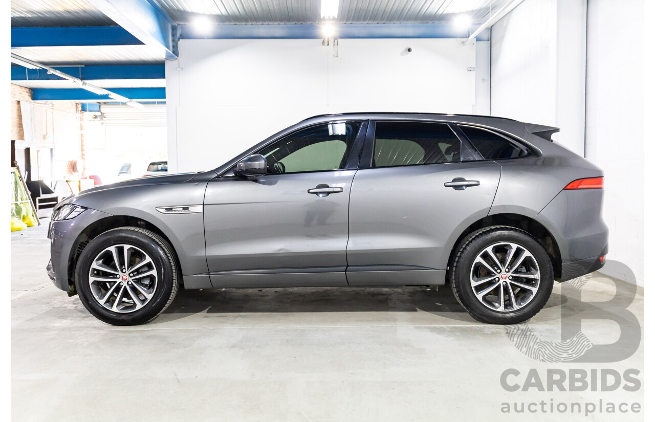 11/2016 Jaguar F-Pace 20d R-Sport (AWD) 4d Wagon Corris Grey Metallic Turbo Diesel 2.0L