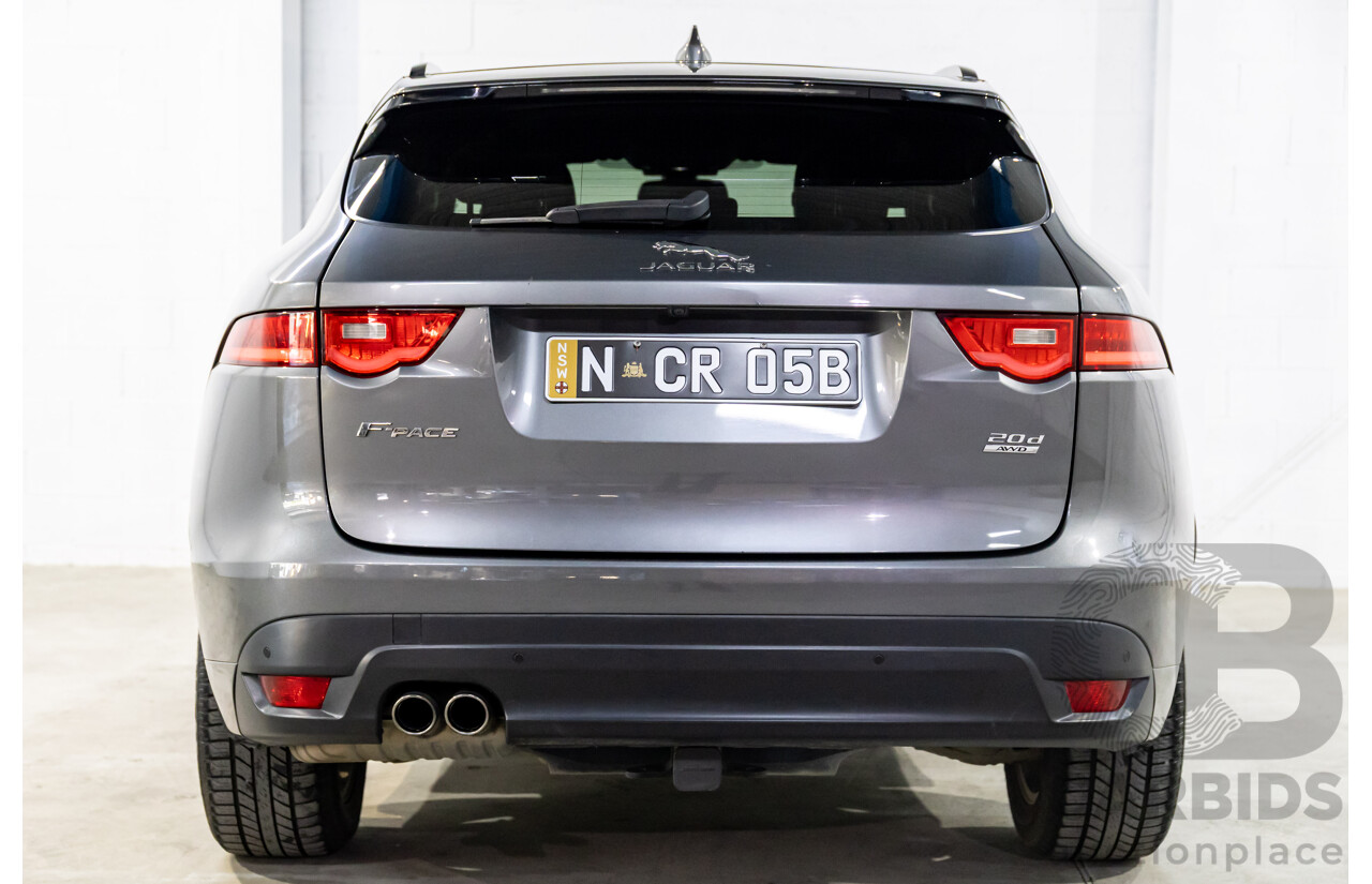 11/2016 Jaguar F-Pace 20d R-Sport (AWD) 4d Wagon Corris Grey Metallic Turbo Diesel 2.0L