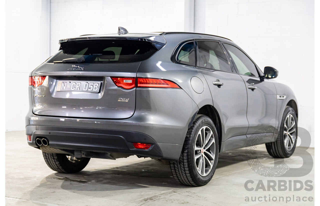 11/2016 Jaguar F-Pace 20d R-Sport (AWD) 4d Wagon Corris Grey Metallic Turbo Diesel 2.0L