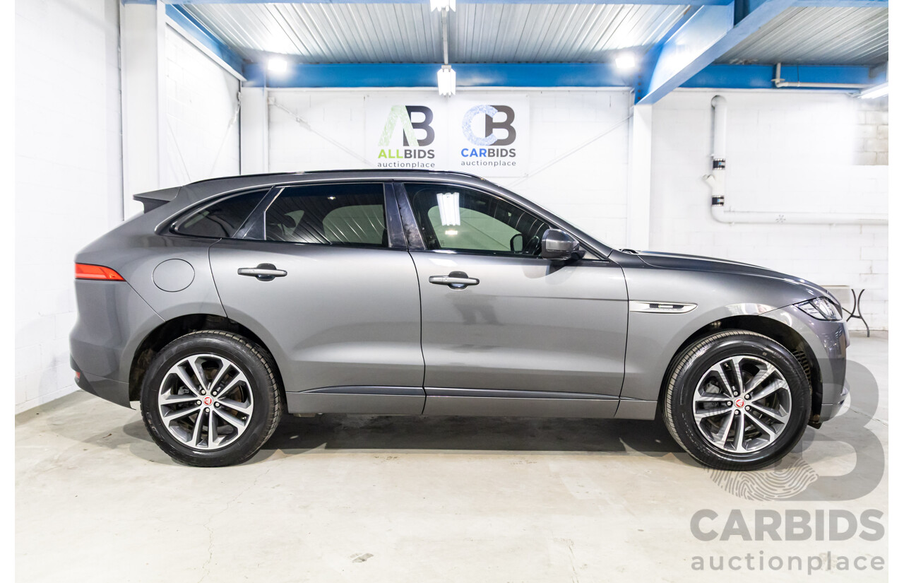 11/2016 Jaguar F-Pace 20d R-Sport (AWD) 4d Wagon Corris Grey Metallic Turbo Diesel 2.0L