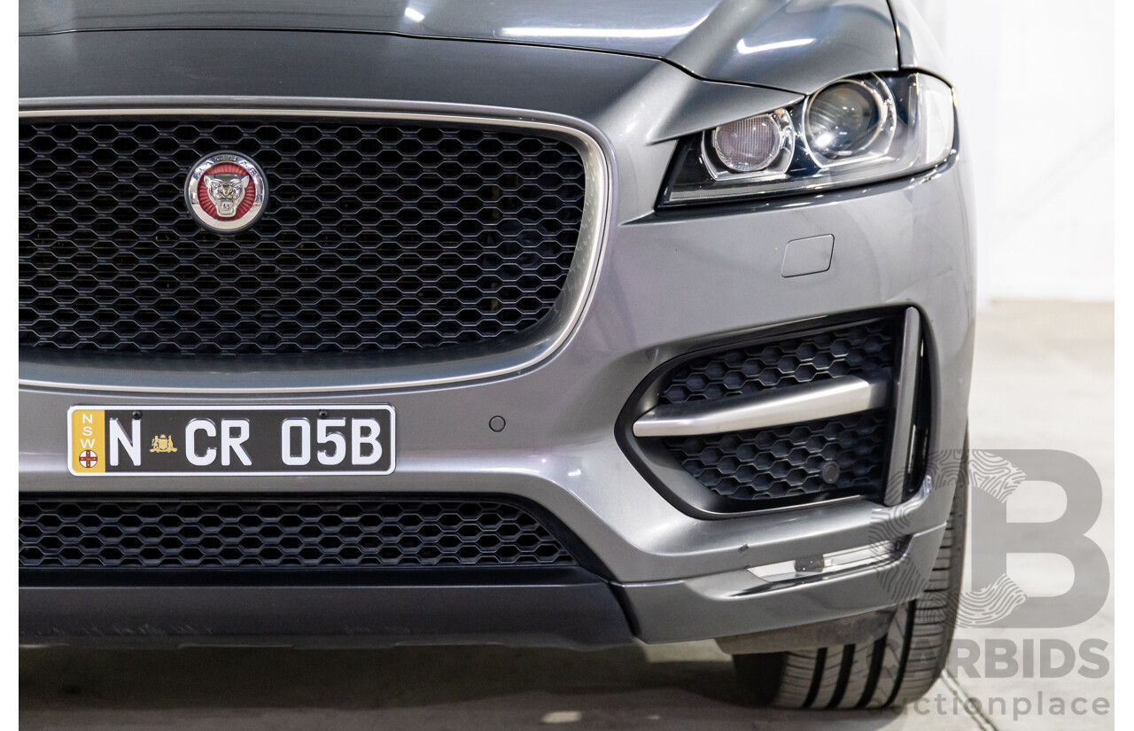 11/2016 Jaguar F-Pace 20d R-Sport (AWD) 4d Wagon Corris Grey Metallic Turbo Diesel 2.0L