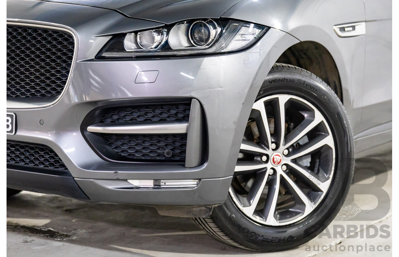 11/2016 Jaguar F-Pace 20d R-Sport (AWD) 4d Wagon Corris Grey Metallic Turbo Diesel 2.0L
