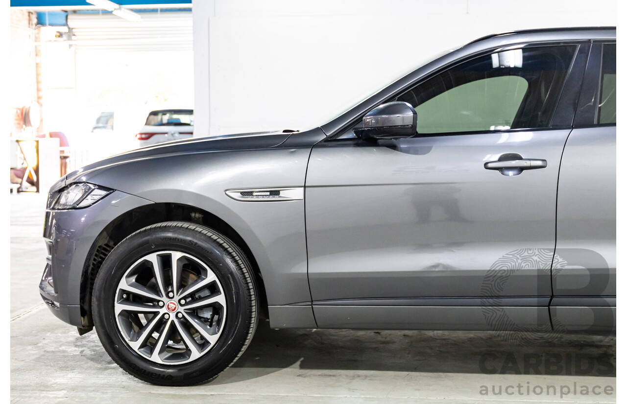 11/2016 Jaguar F-Pace 20d R-Sport (AWD) 4d Wagon Corris Grey Metallic Turbo Diesel 2.0L