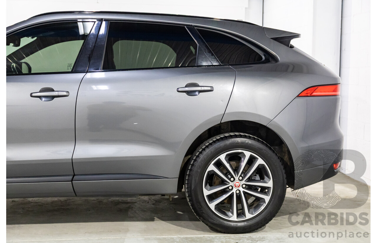 11/2016 Jaguar F-Pace 20d R-Sport (AWD) 4d Wagon Corris Grey Metallic Turbo Diesel 2.0L
