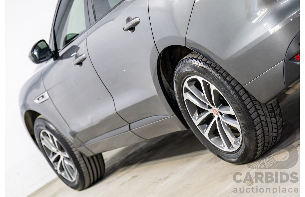 11/2016 Jaguar F-Pace 20d R-Sport (AWD) 4d Wagon Corris Grey Metallic Turbo Diesel 2.0L