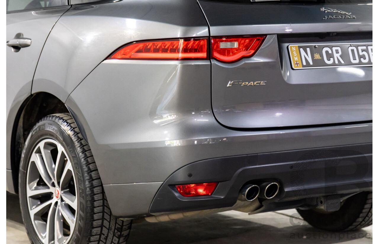 11/2016 Jaguar F-Pace 20d R-Sport (AWD) 4d Wagon Corris Grey Metallic Turbo Diesel 2.0L