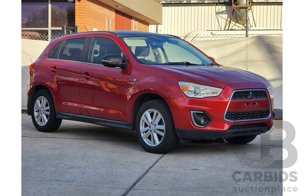 1/2013 Mitsubishi ASX Aspire (4wd) XB MY13 4d Wagon Red 1.8L