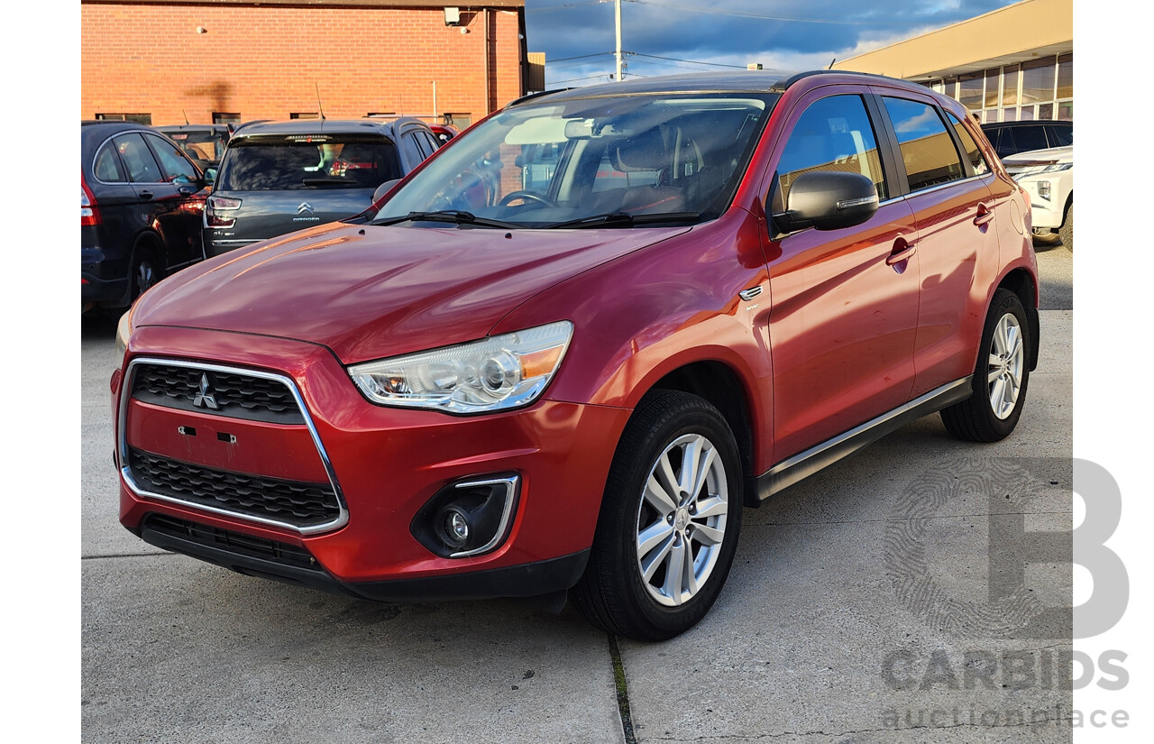 1/2013 Mitsubishi ASX Aspire (4wd) XB MY13 4d Wagon Red 1.8L