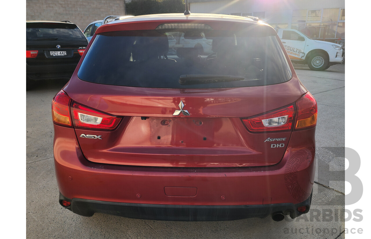 1/2013 Mitsubishi ASX Aspire (4wd) XB MY13 4d Wagon Red 1.8L