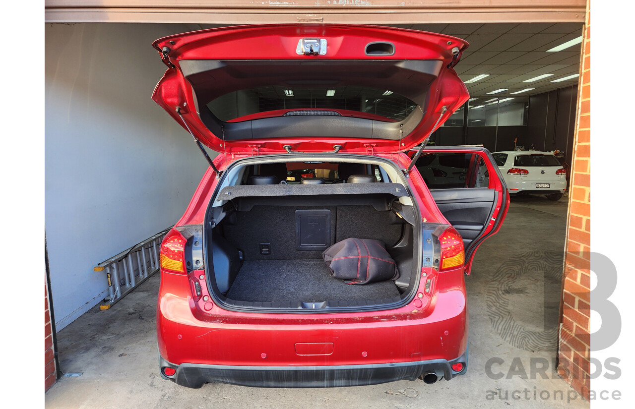 1/2013 Mitsubishi ASX Aspire (4wd) XB MY13 4d Wagon Red 1.8L