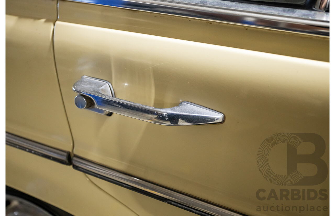 1/1972 Mercedes Benz 280E W114 4d Sedan Light Yellow 2.7L