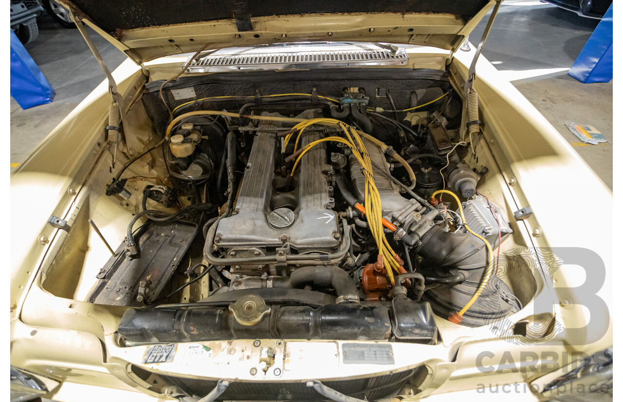 1/1972 Mercedes Benz 280E W114 4d Sedan Light Yellow 2.7L