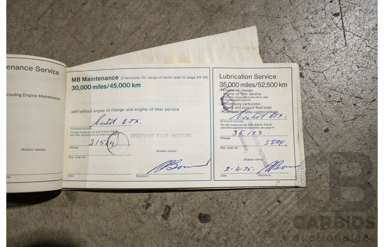 1/1972 Mercedes Benz 280E W114 4d Sedan Light Yellow 2.7L