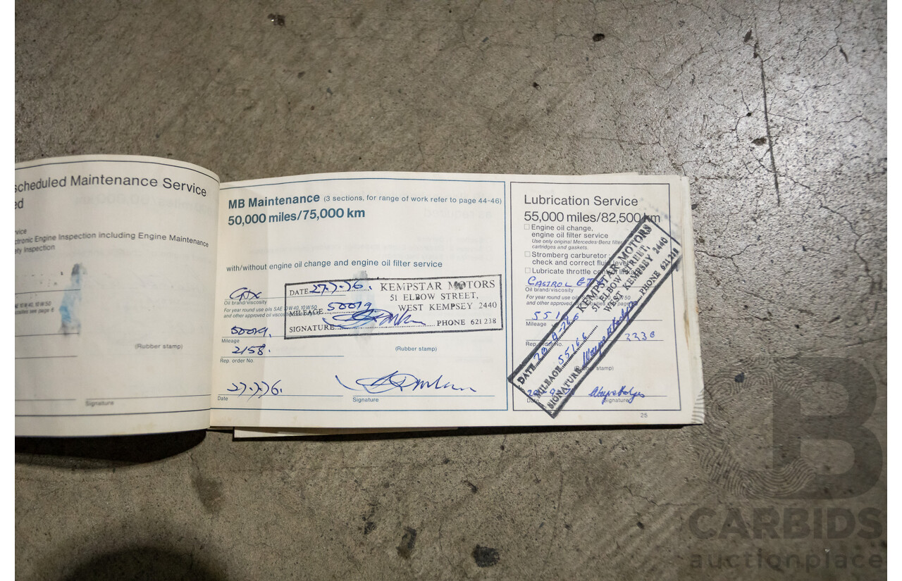 1/1972 Mercedes Benz 280E W114 4d Sedan Light Yellow 2.7L