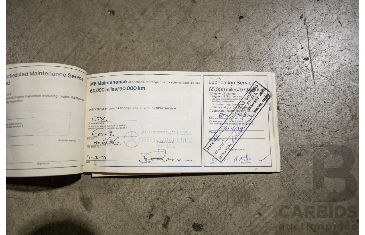 1/1972 Mercedes Benz 280E W114 4d Sedan Light Yellow 2.7L