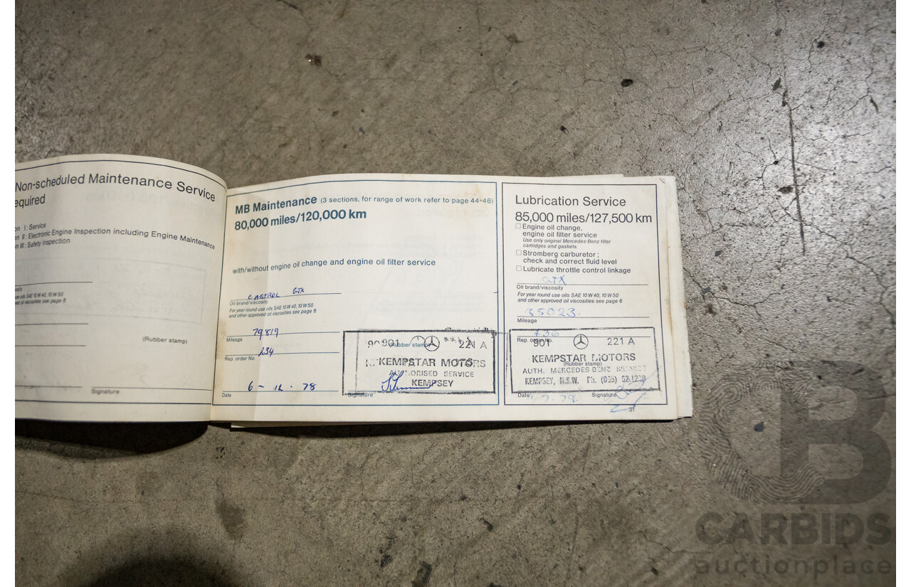 1/1972 Mercedes Benz 280E W114 4d Sedan Light Yellow 2.7L