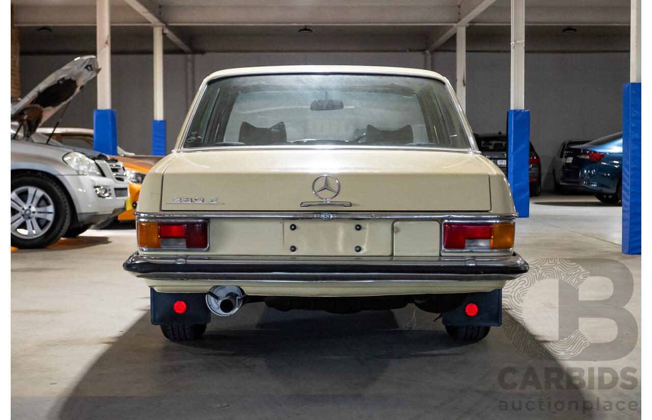 1/1972 Mercedes Benz 280E W114 4d Sedan Light Yellow 2.7L