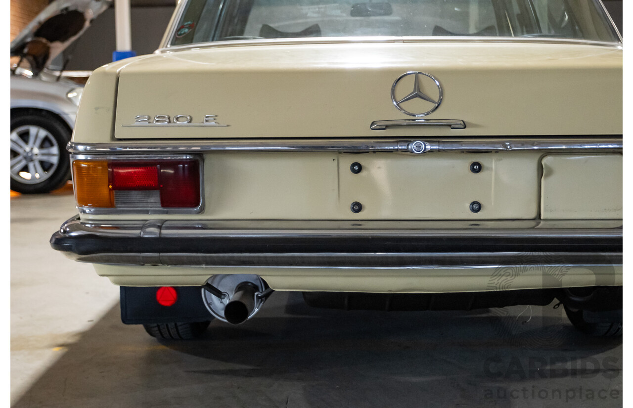 1/1972 Mercedes Benz 280E W114 4d Sedan Light Yellow 2.7L