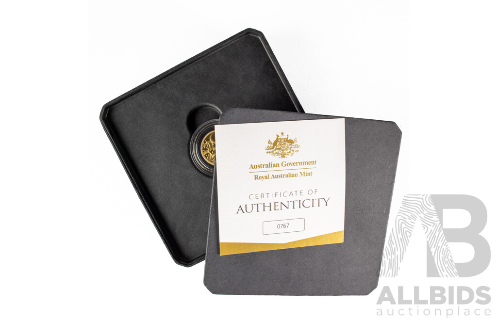 Australian RAM 2022 Twenty Five Dollar Gold Coin, Bounding Kangaroo .999
