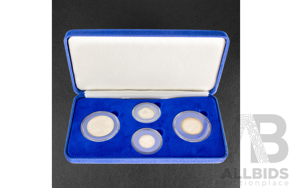 Australian Melbourne Mint 1960 Four Silver Proof Coin Set .500