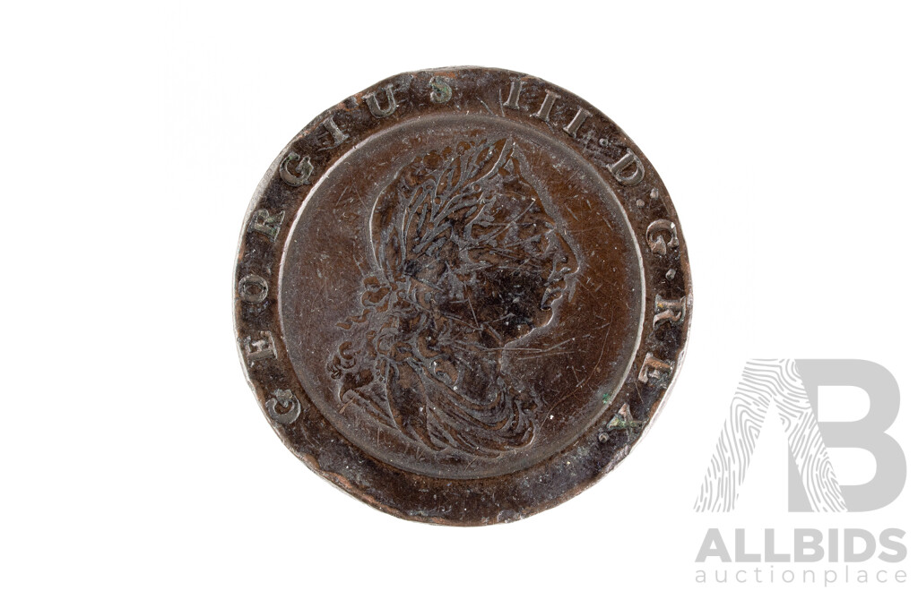 Great Britain 1797 KGIII Cartwheel Twopence