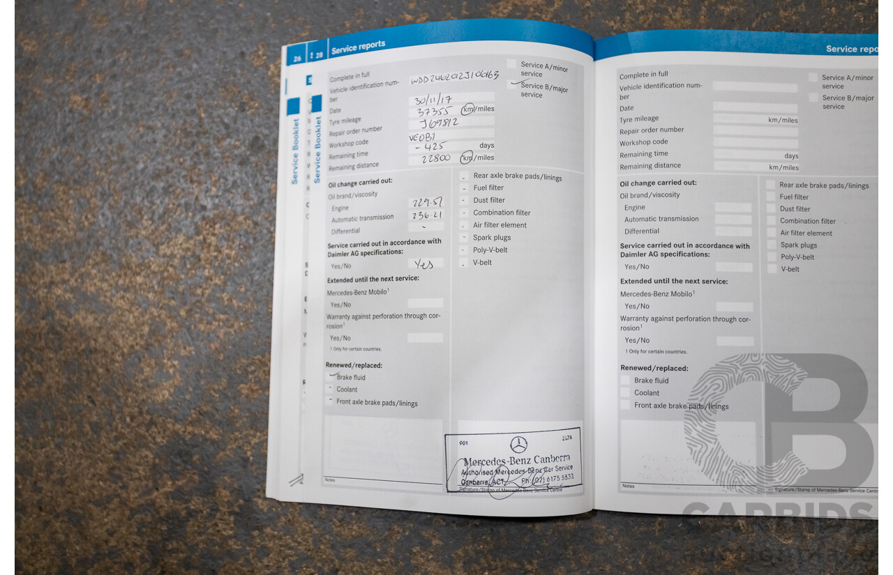 11/2012 Mercedes-Benz B200 CDI BE 246 5d Hatchback Grey 1.8L