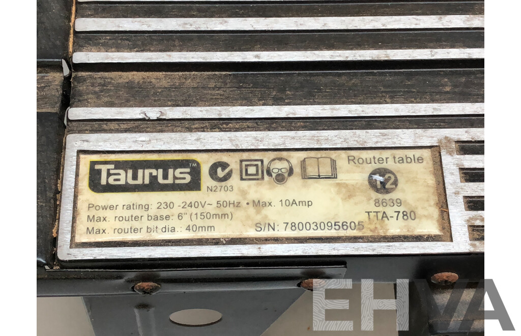 Taurus 150mm Router Table - Lot 1607000 | EHVA