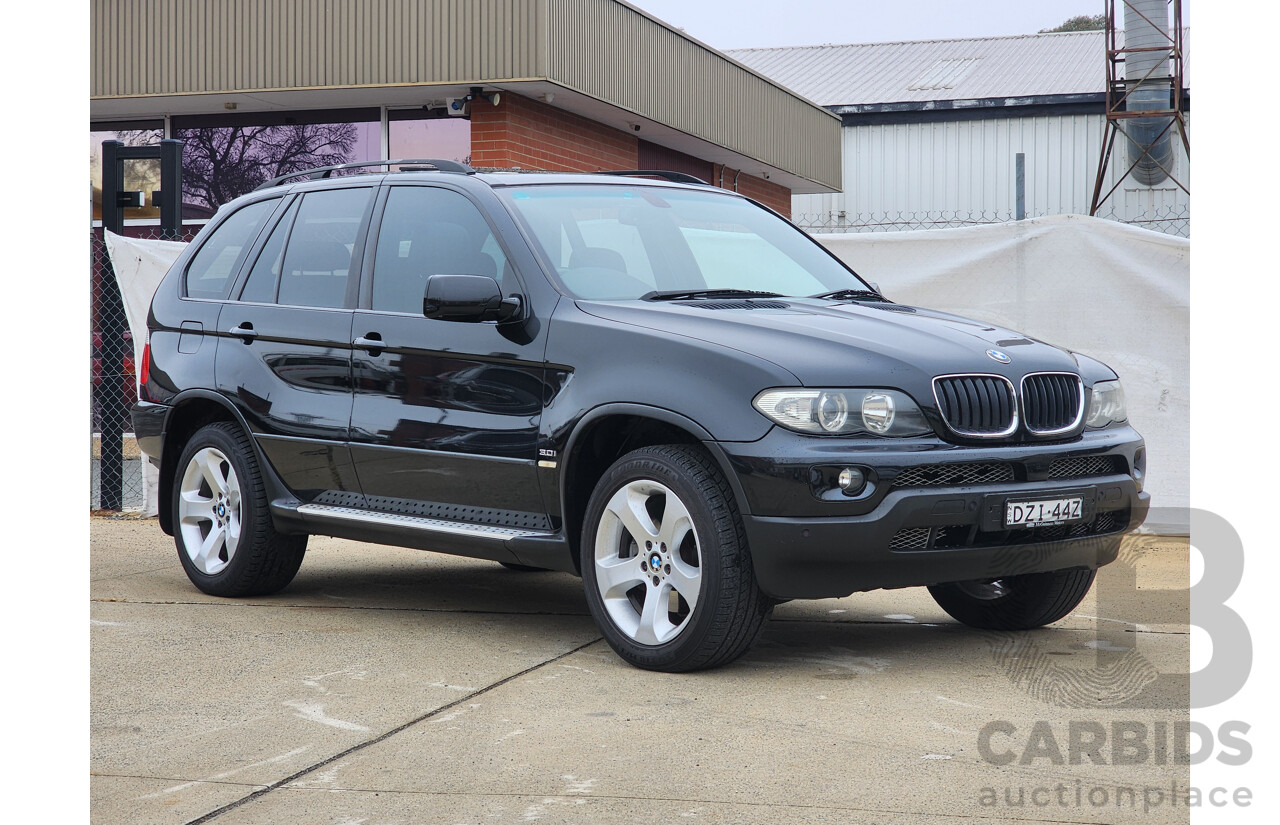 12/2005 Bmw X5 3.0i E53 4d Wagon Black 3.0L