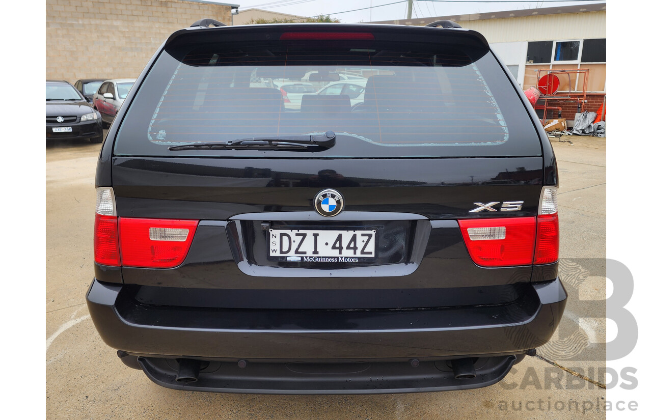 12/2005 Bmw X5 3.0i E53 4d Wagon Black 3.0L