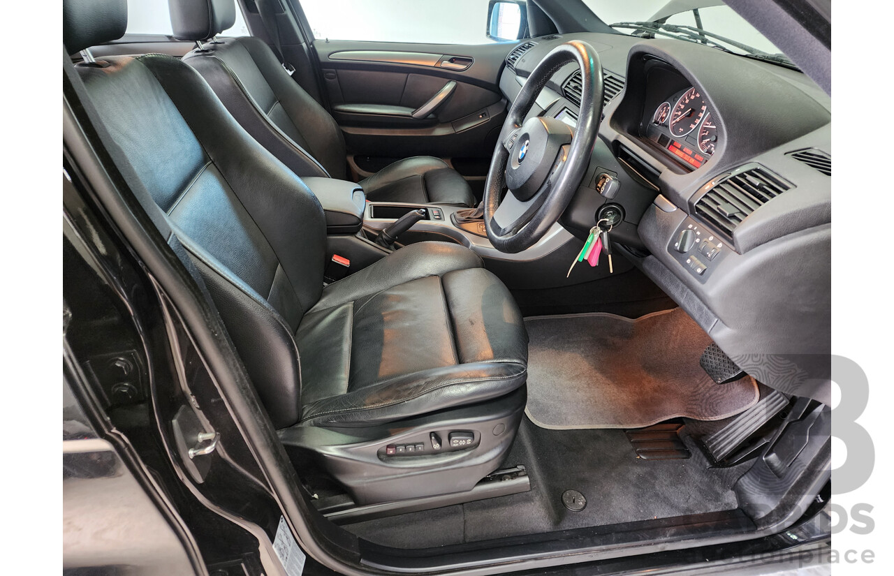 12/2005 Bmw X5 3.0i E53 4d Wagon Black 3.0L