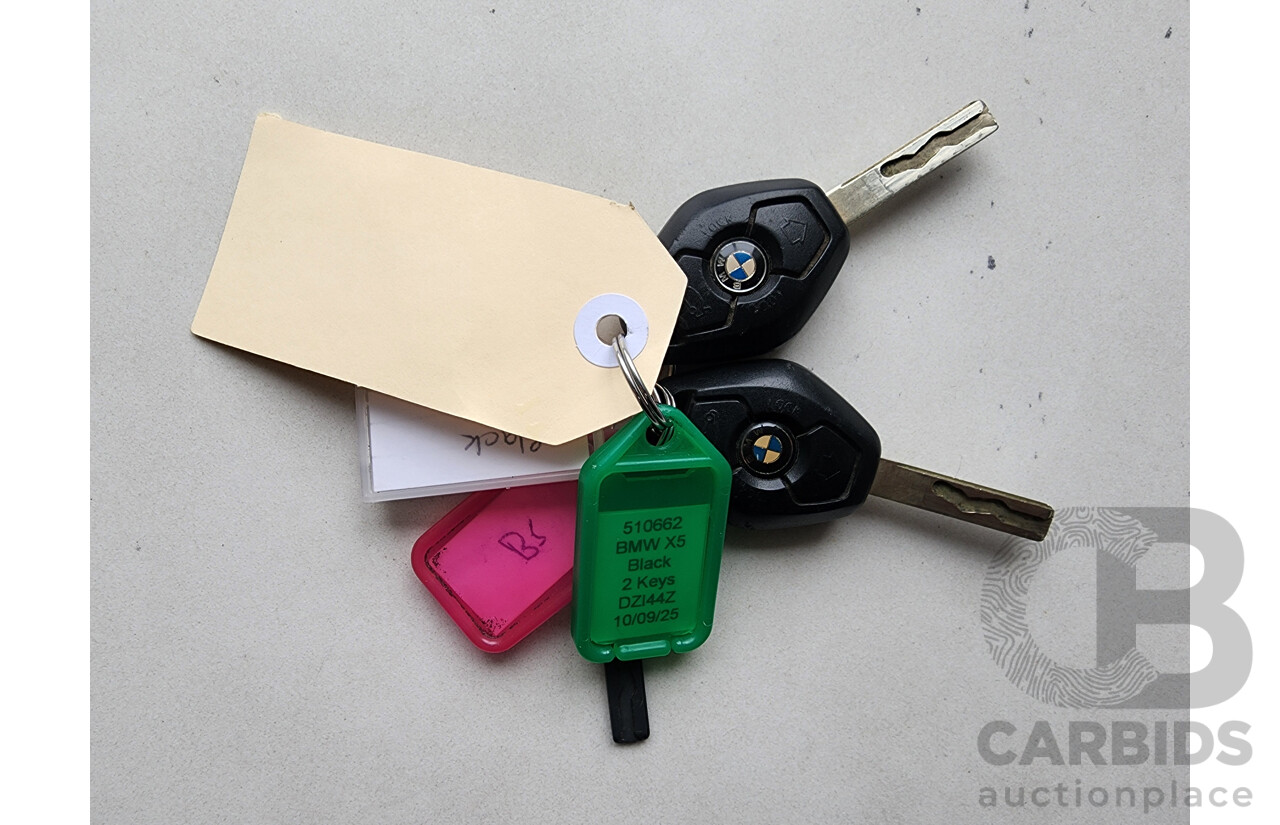 12/2005 Bmw X5 3.0i E53 4d Wagon Black 3.0L