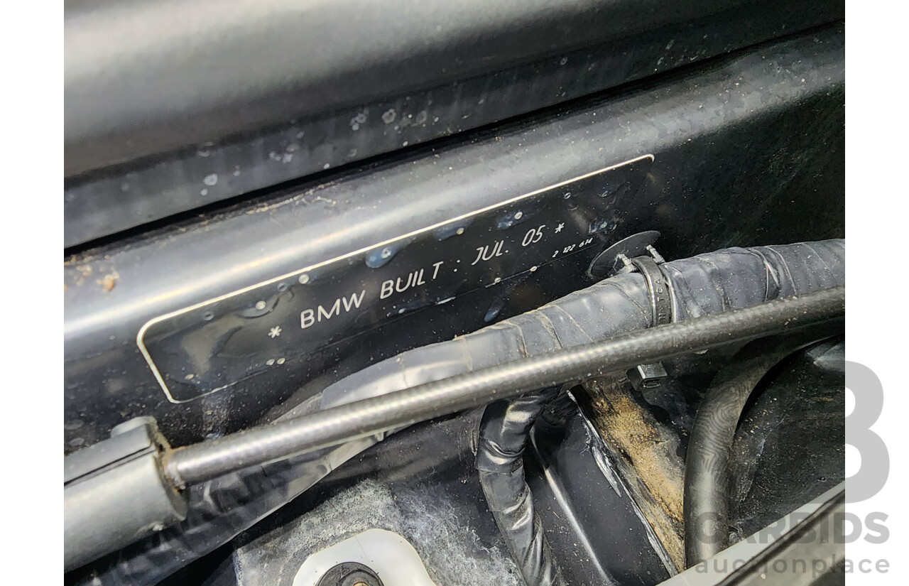 12/2005 Bmw X5 3.0i E53 4d Wagon Black 3.0L