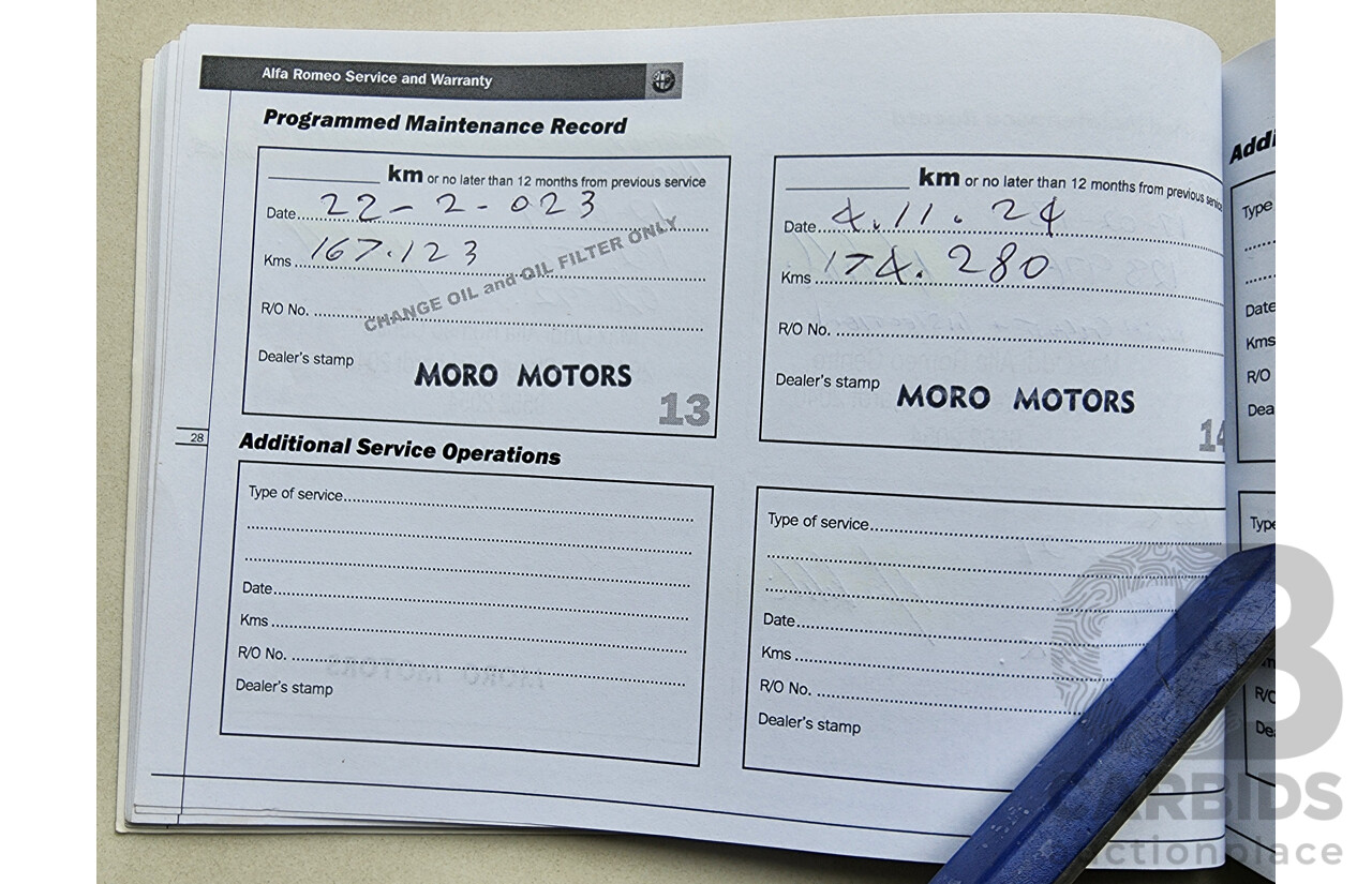 4/2010 Alfa Romeo 159 2.2 JTS Ti MY09 4d Sedan Black 2.2L