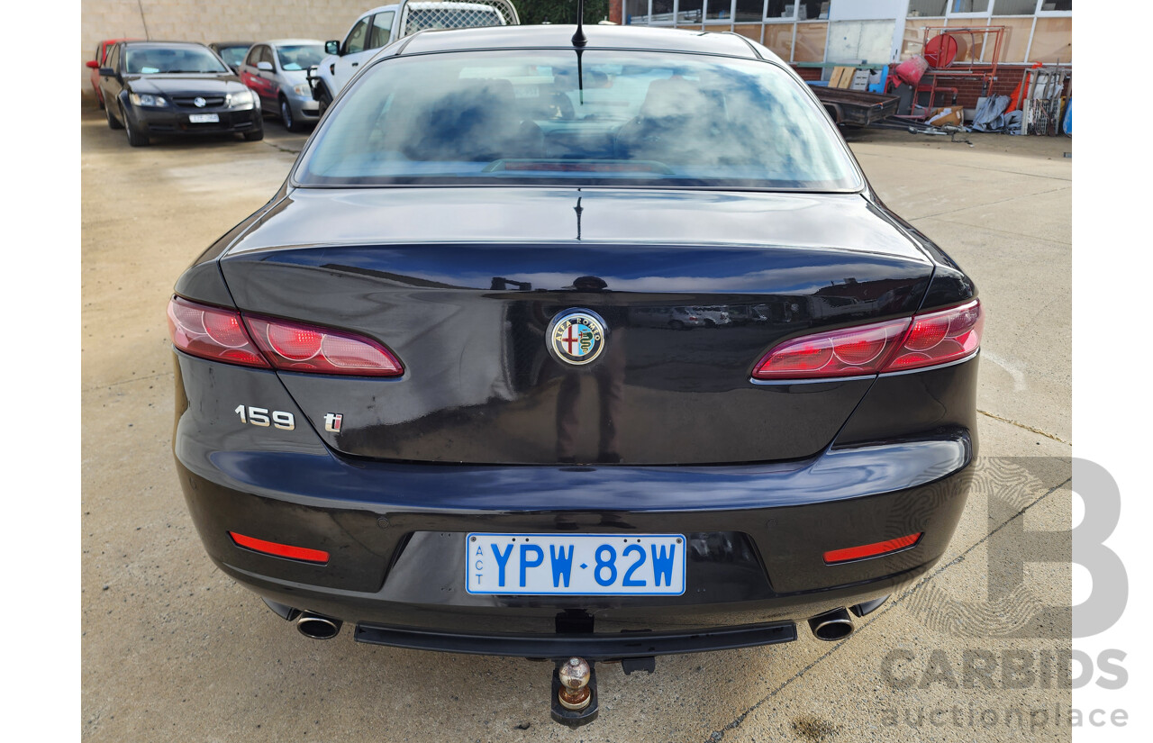 4/2010 Alfa Romeo 159 2.2 JTS Ti MY09 4d Sedan Black 2.2L