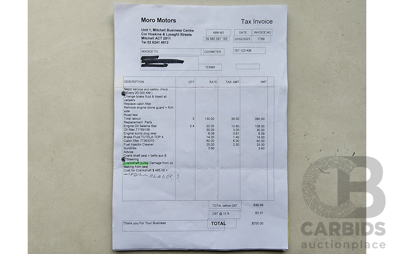 4/2010 Alfa Romeo 159 2.2 JTS Ti MY09 4d Sedan Black 2.2L