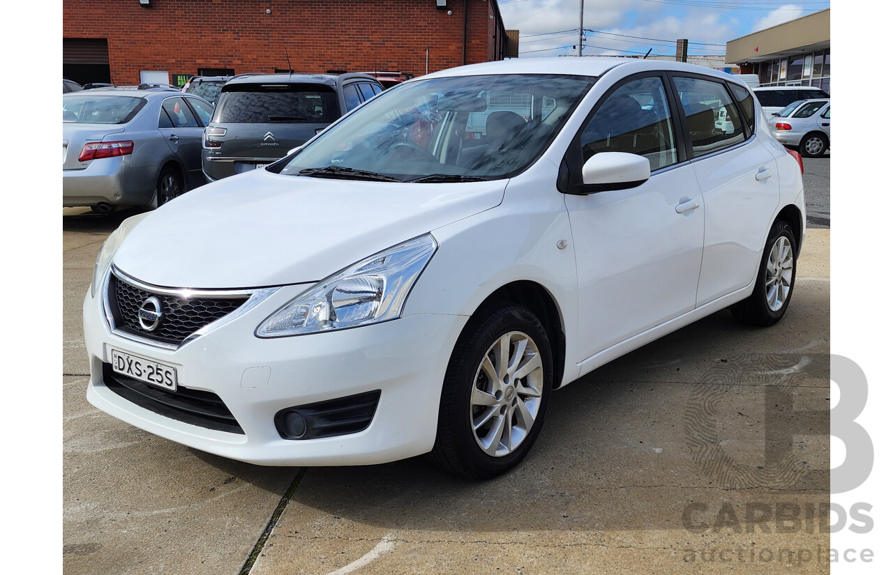 2/2015 Nissan Pulsar ST C12 SERIES 2 5d Hatchback White 1.8L