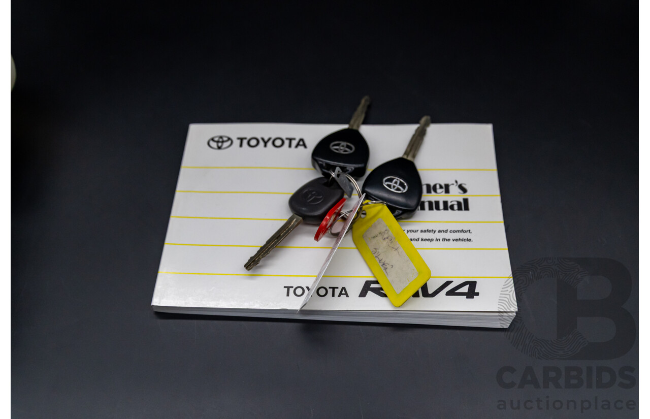 8/2008 Toyota Rav4 Cruiser (4x4) ACA33R 4d Wagon Silver Pearl 2.4L