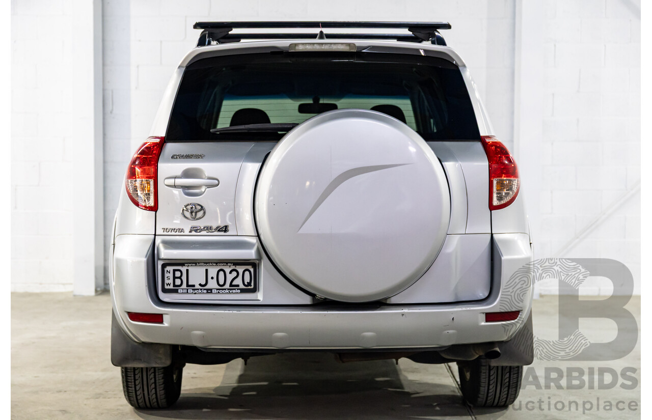 8/2008 Toyota Rav4 Cruiser (4x4) ACA33R 4d Wagon Silver Pearl 2.4L