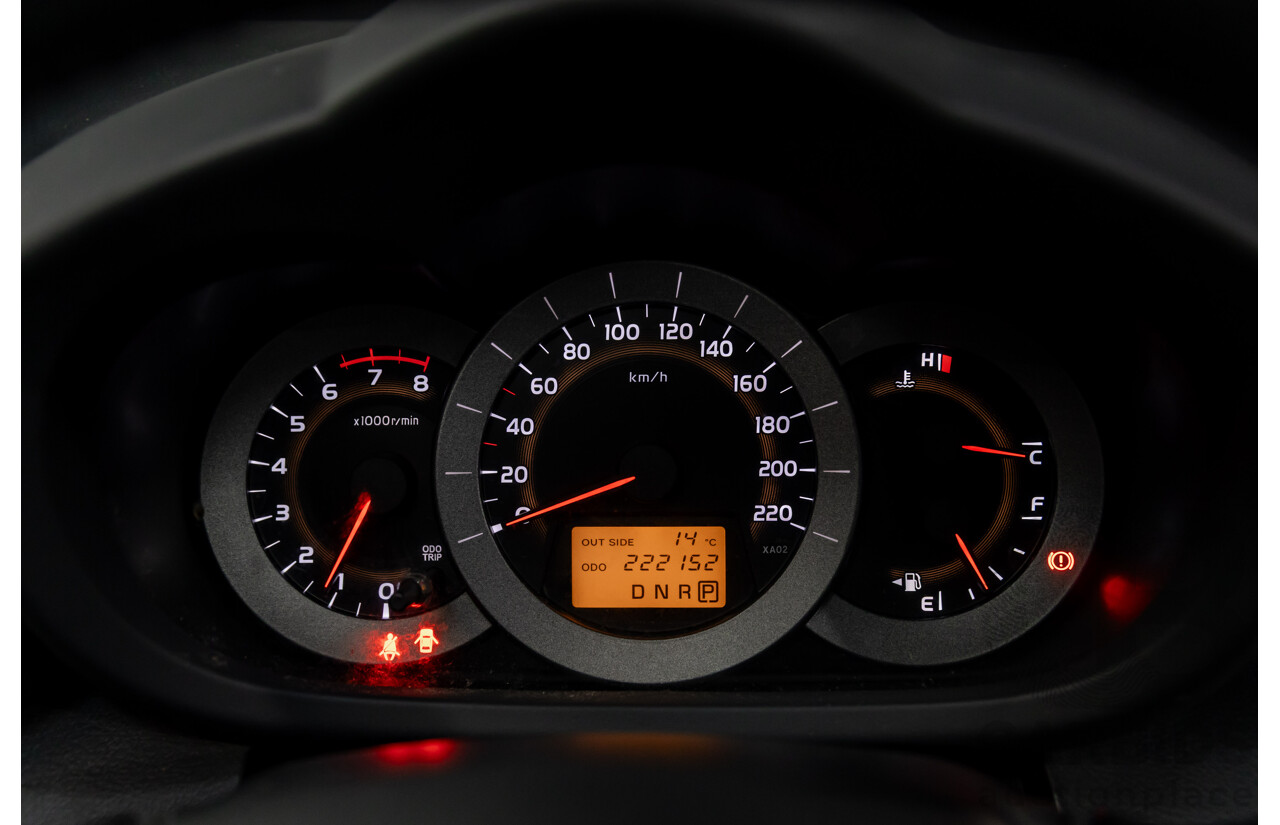 8/2008 Toyota Rav4 Cruiser (4x4) ACA33R 4d Wagon Silver Pearl 2.4L