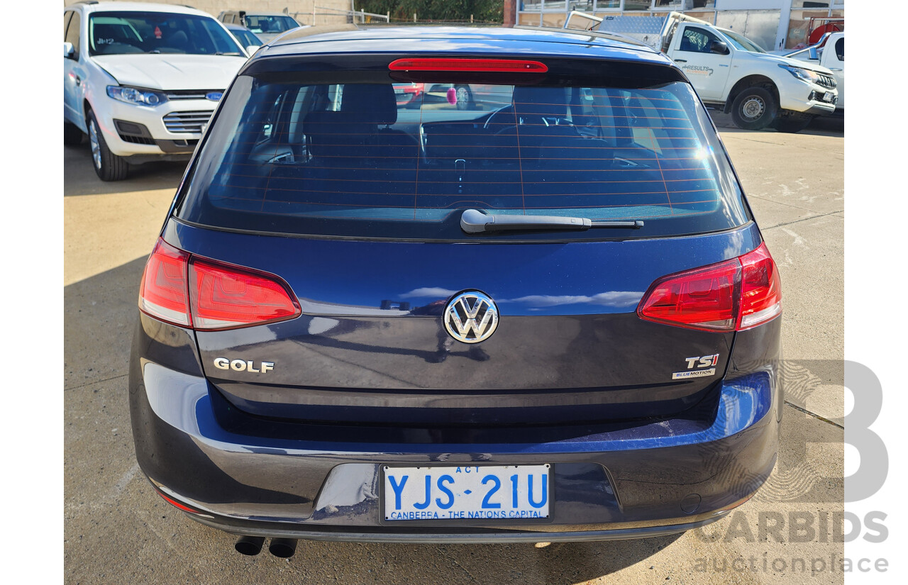 9/2013 Volkswagen Golf 90 TSI AU 5d Hatchback Blue 1.4L