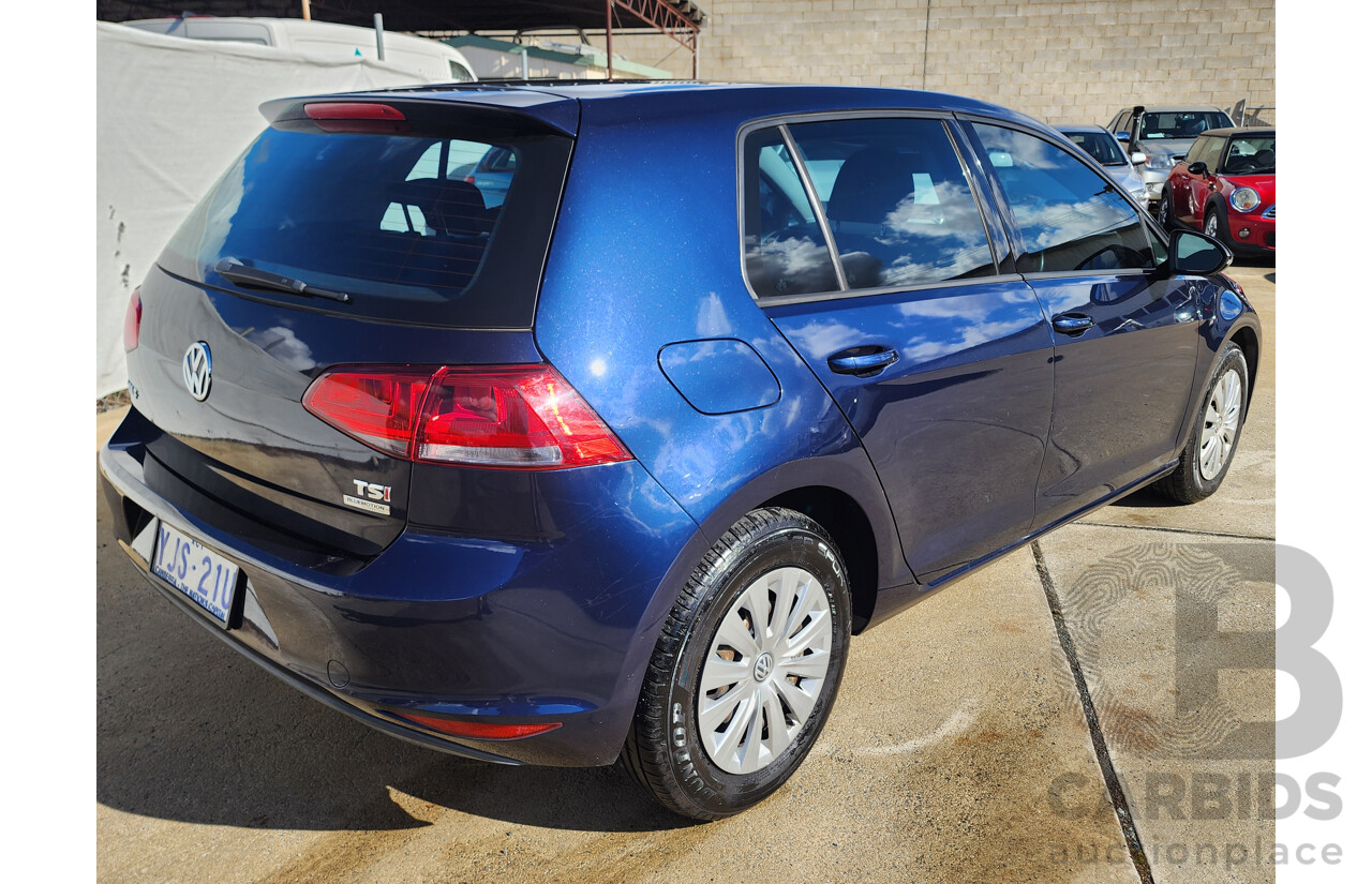 9/2013 Volkswagen Golf 90 TSI AU 5d Hatchback Blue 1.4L
