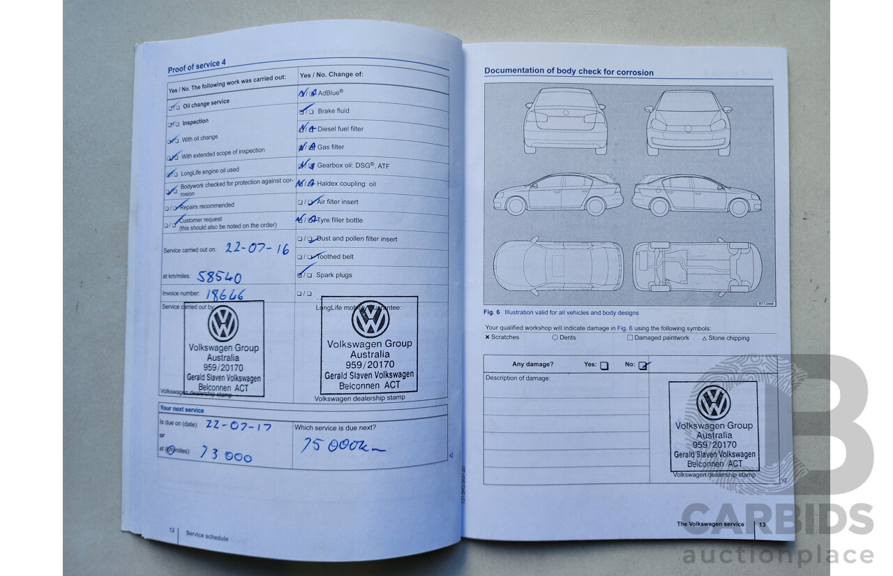 9/2013 Volkswagen Golf 90 TSI AU 5d Hatchback Blue 1.4L