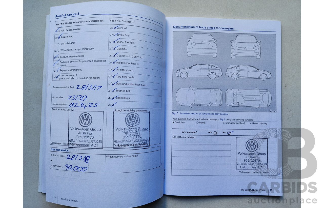 9/2013 Volkswagen Golf 90 TSI AU 5d Hatchback Blue 1.4L