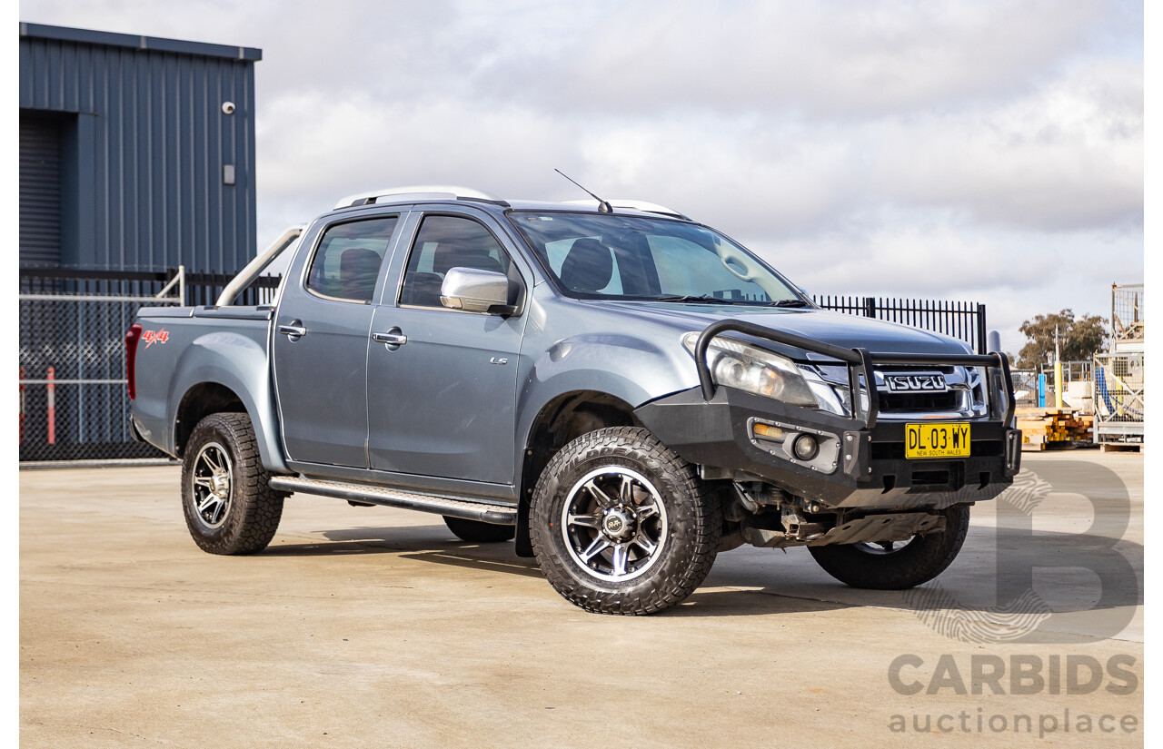 12/2012 Isuzu D-Max LS-M Hi-Ride (4x4) TF MY12 Crew Cab Utility Grey Turbo Diesel 3.0L