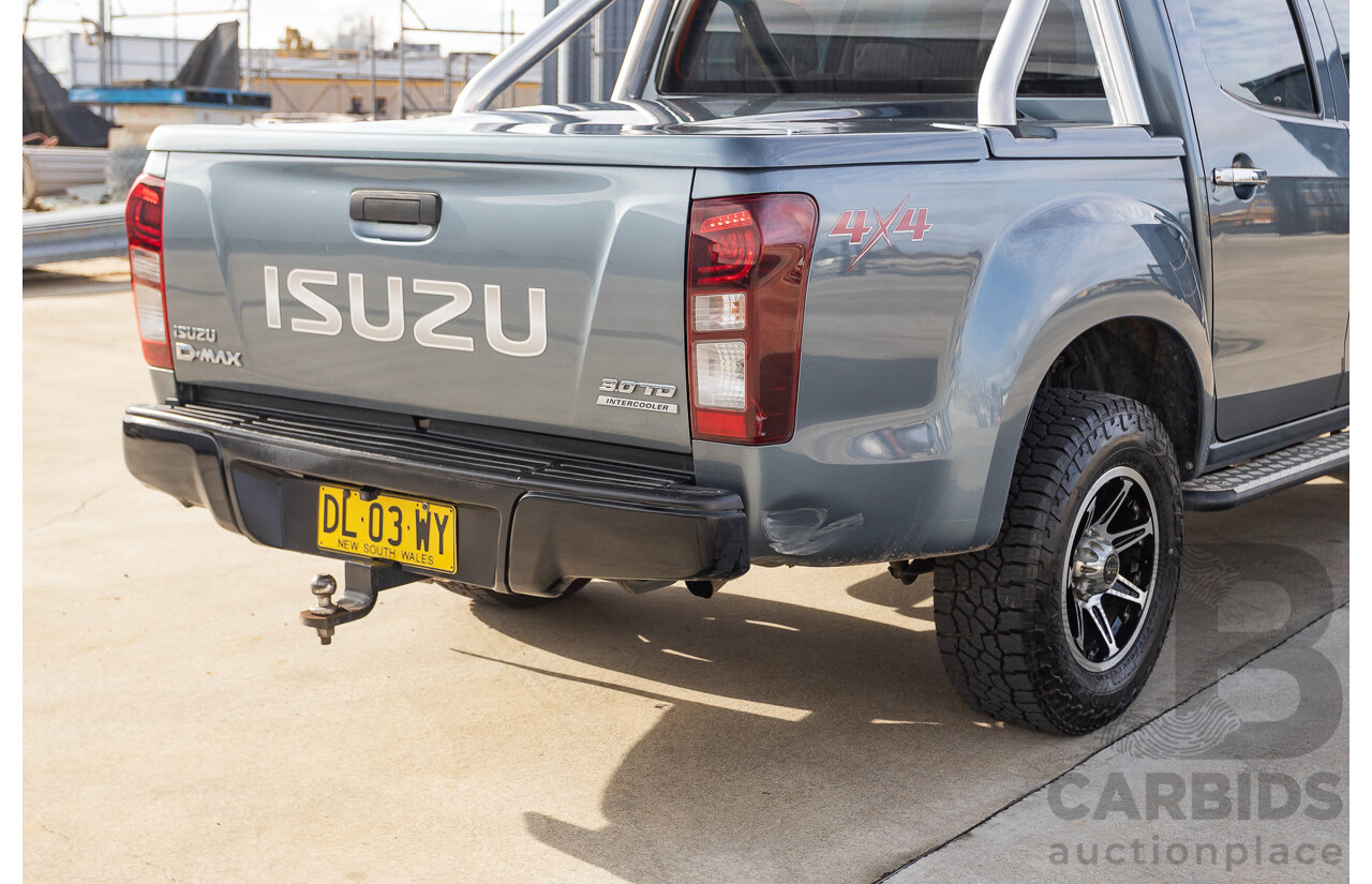 12/2012 Isuzu D-Max LS-M Hi-Ride (4x4) TF MY12 Crew Cab Utility Grey Turbo Diesel 3.0L